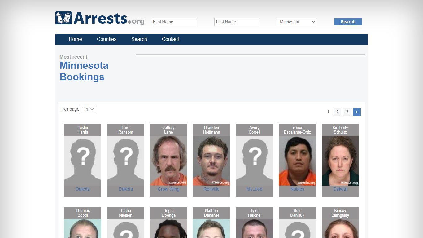 Minnesota Arrests and Inmate Search